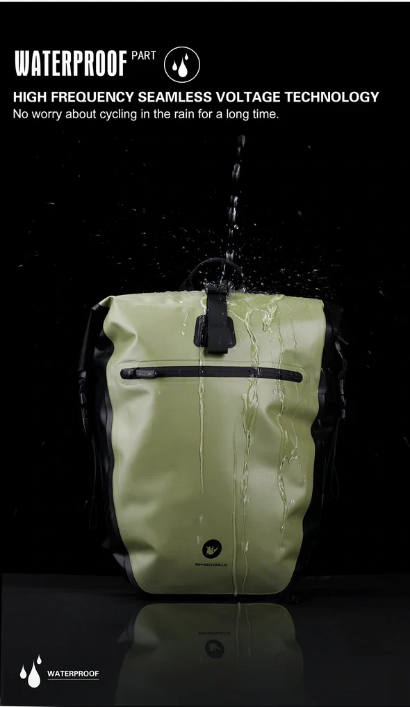 Rhinowalk 27L Waterproof Rear Rack Pannier Back Pack -X21669BK - Image 10