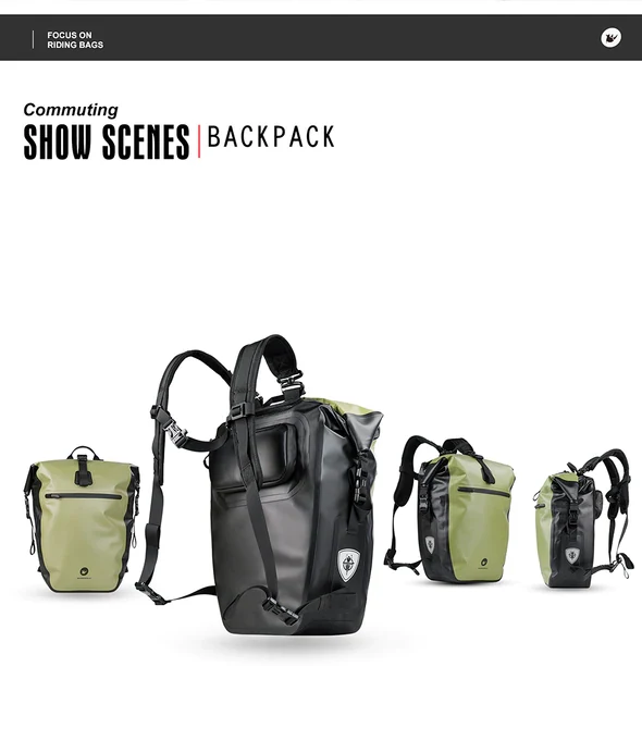 Rhinowalk 27L Waterproof Rear Rack Pannier Back Pack -X21669BK - Image 8