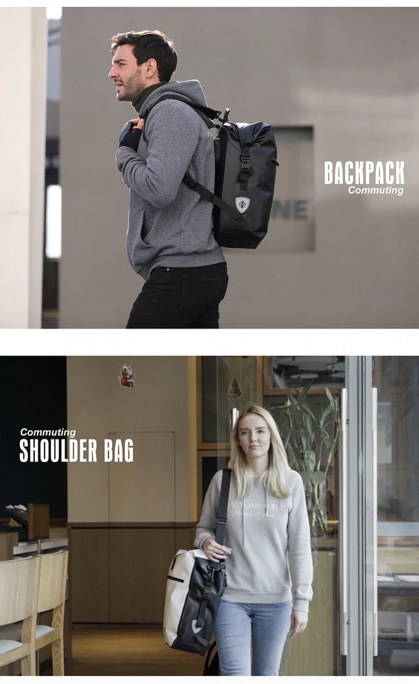 Rhinowalk 27L Waterproof Rear Rack Pannier Back Pack -X21669BK - Image 9