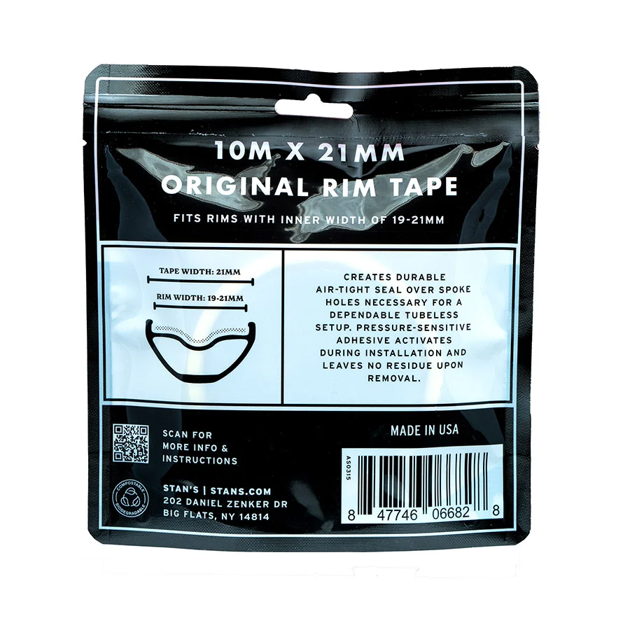Stan's No Tubes, Rim Tape, Tubeless Tape, 10m, 30mm - Image 2